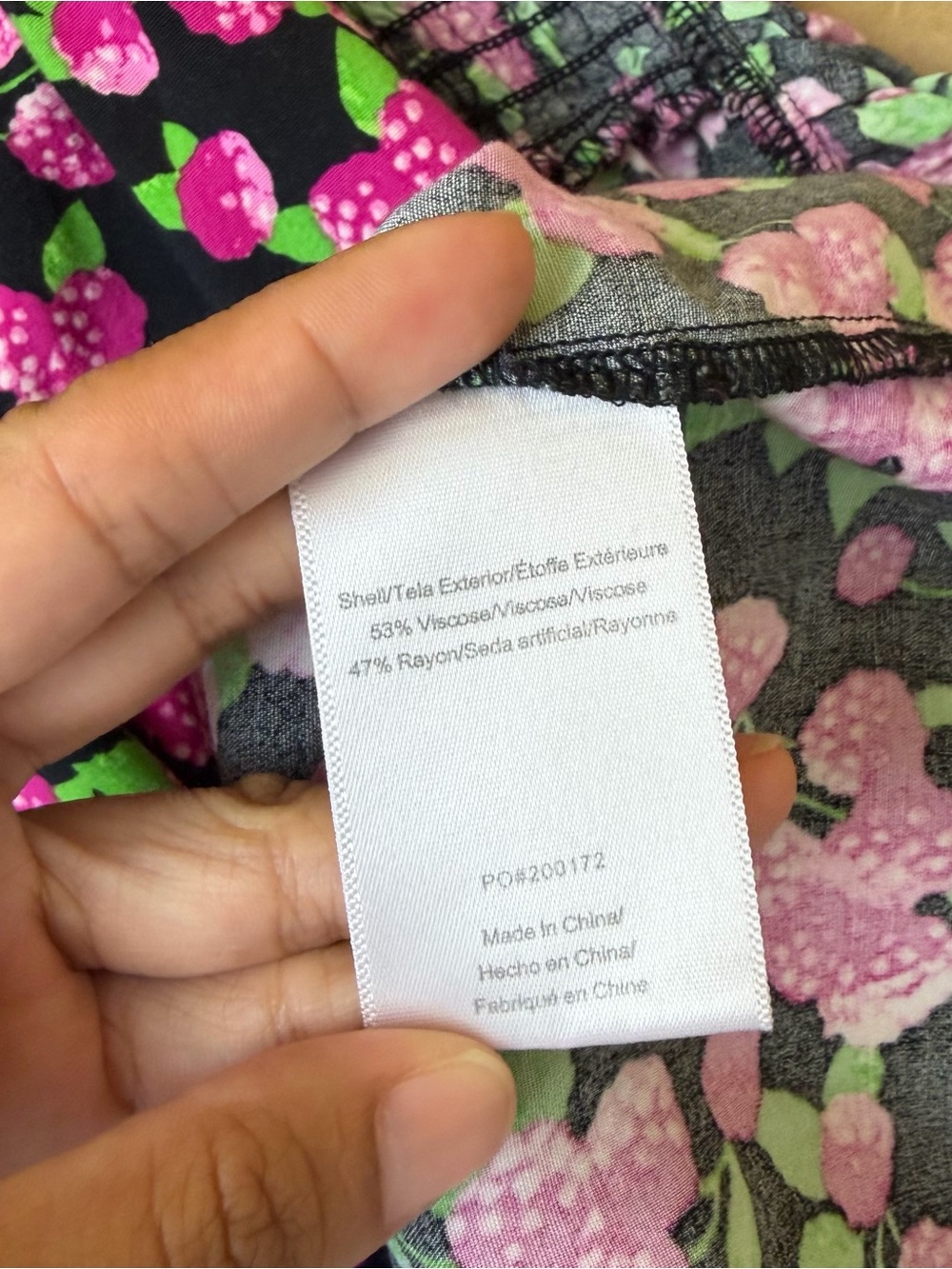 ModCloth Raspberry Floral Shirt - Picture 7 of 7